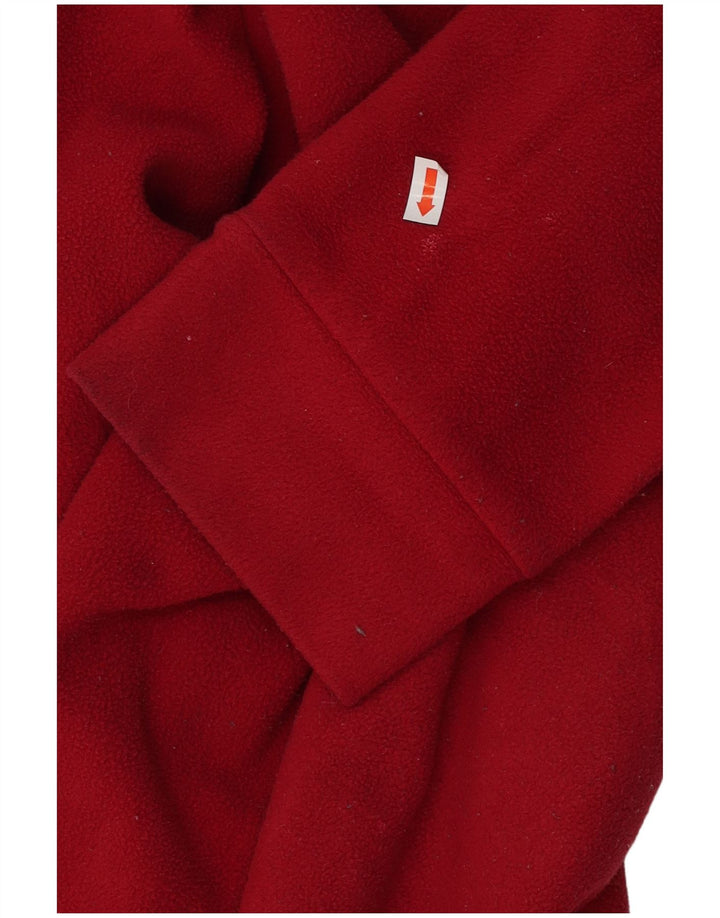LOTTO Pull Polaire Col Zippé Homme 2XL Rouge Polyester