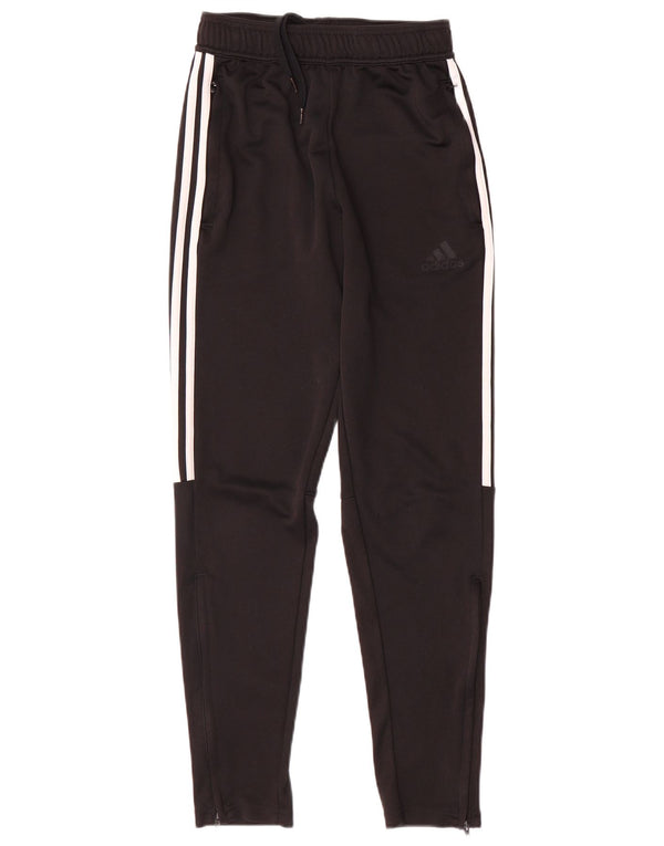 Adidas Womens Aeroready Tracksuit Trousers UK 10 Small Black Polyester