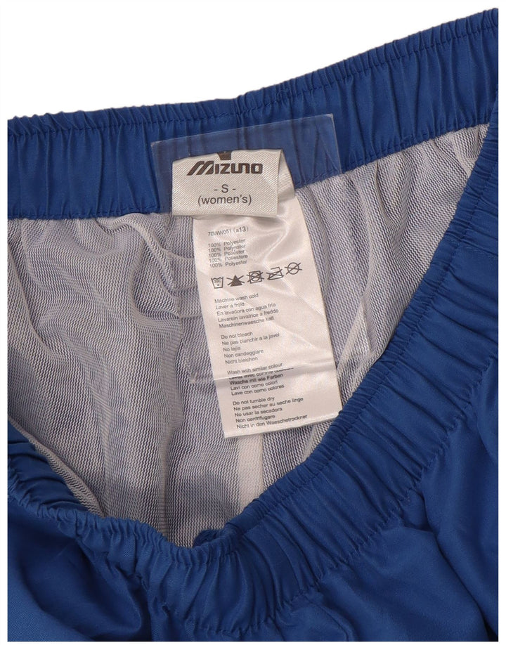 MIZUNO Pantalon de survêtement pour femme UK 10 Small Bleu Colorblock Polyester