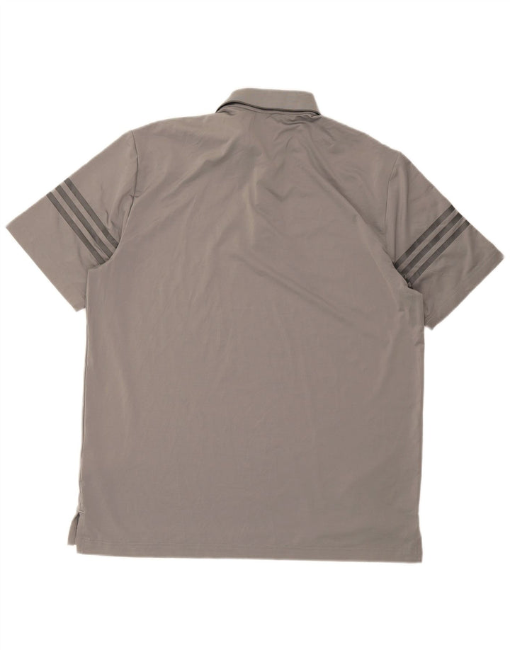 ADIDAS Polo Homme Grand Gris Polyester