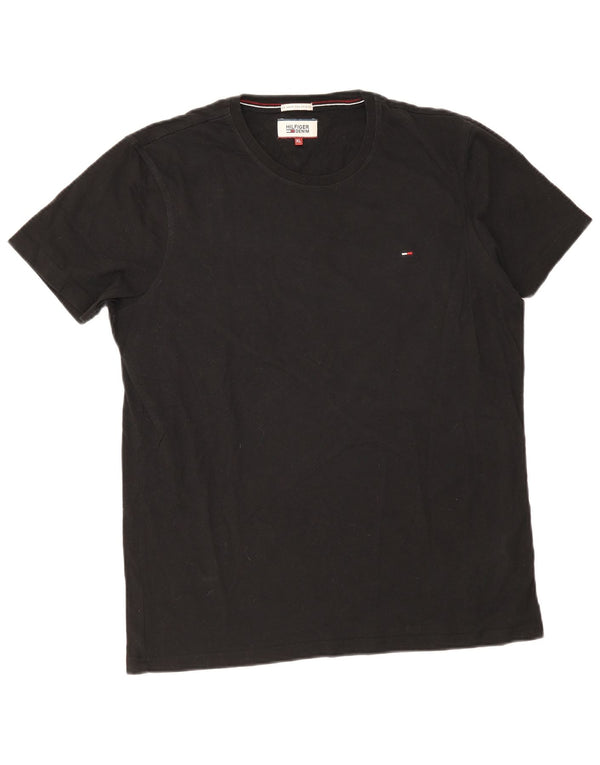 Tommy Hilfiger T-Shirt Homme Top XL Noir Coton