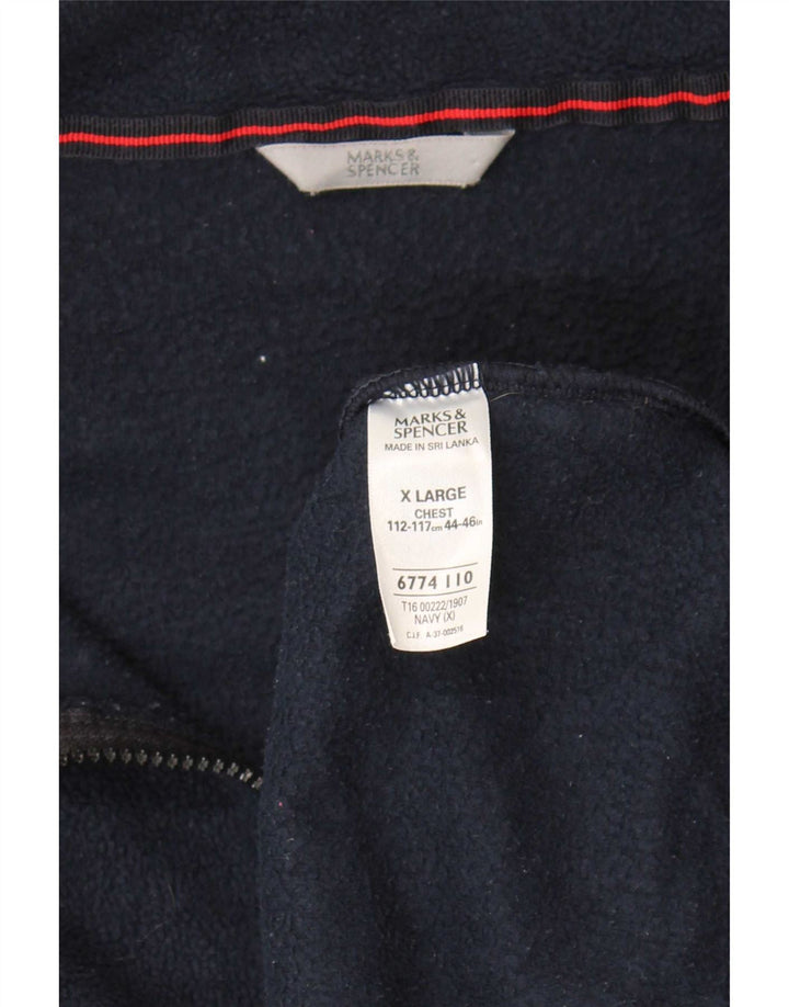 Marks & Spencer Veste polaire pour homme UK 42 XL Bleu marine Polyester