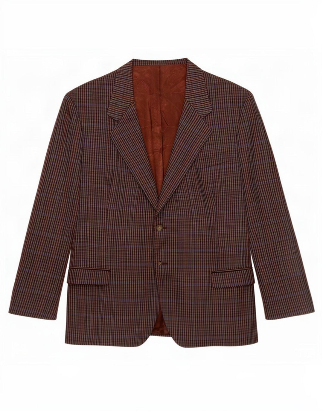 vintage Mens 2 Button Blazer Jacket UK 40 Grand pied-de-poule multicolore
