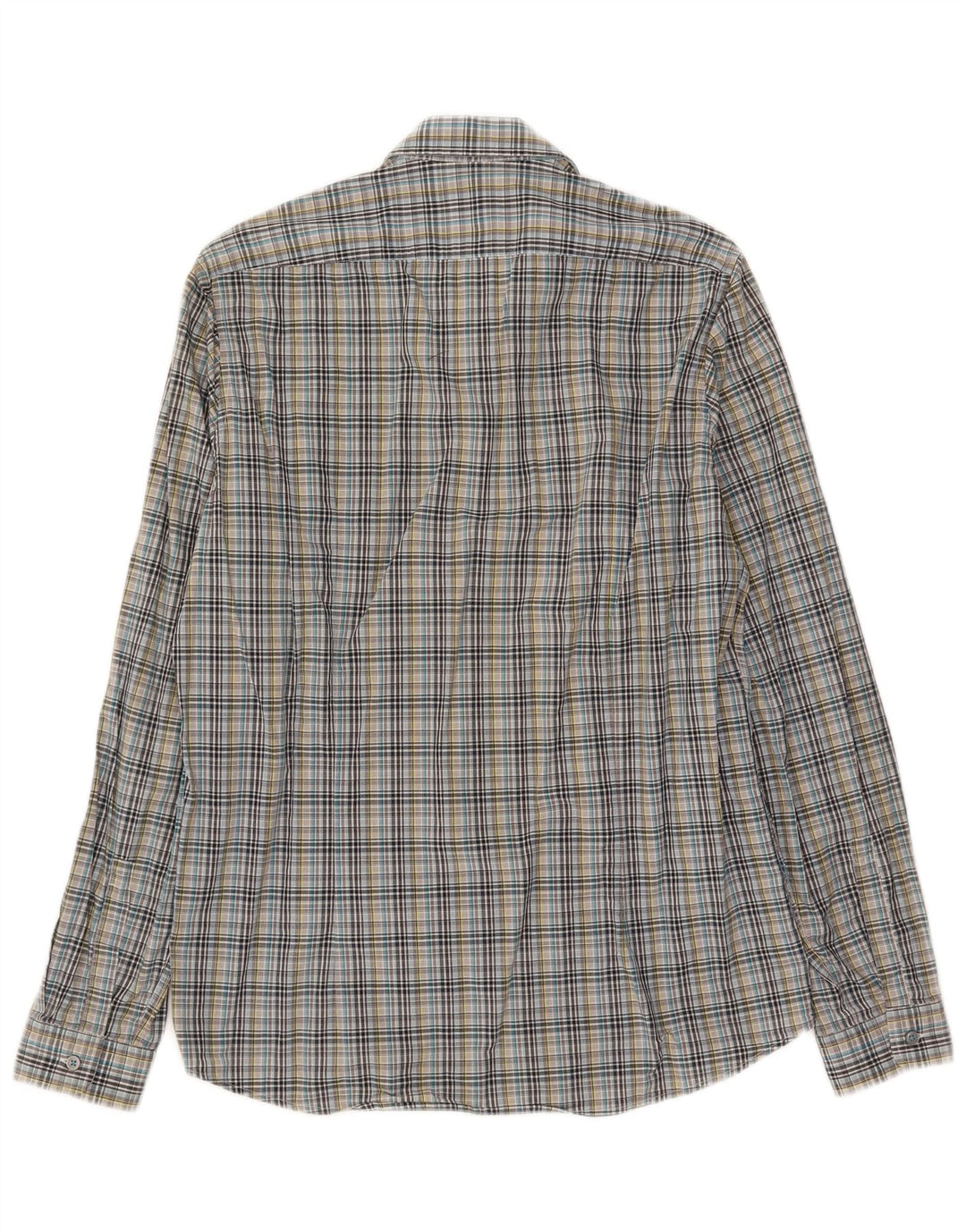 Hugo Boss Chemise en coton à petits carreaux multicolores