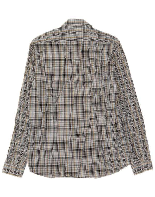 Hugo Boss Chemise en coton à petits carreaux multicolores
