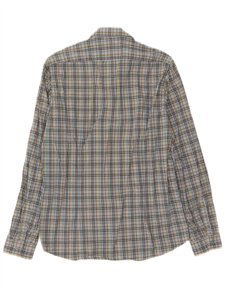 Hugo Boss Chemise en coton à petits carreaux multicolores