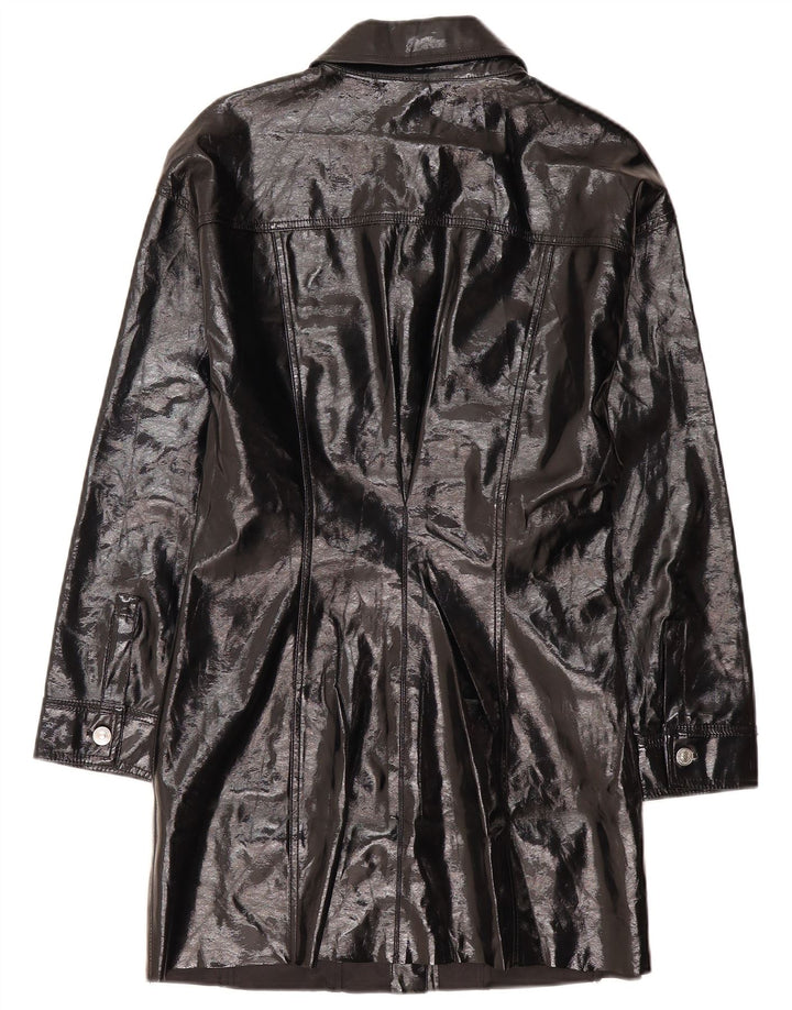 Zara Womens Pardessus UK 16 Large Noir Polyester