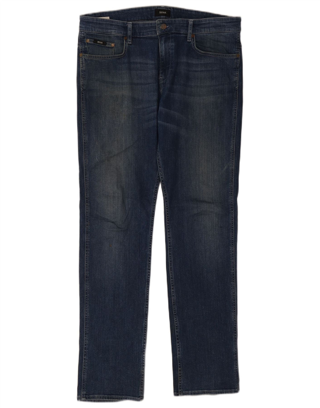 Hugo Boss Jean Slim W34 L32 Bleu Coton Homme