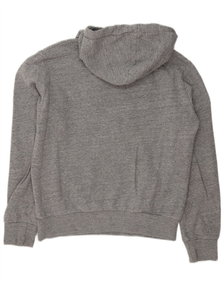 Superdry Pull à Capuche Graphique Homme Gris Moyen Moucheté Coton