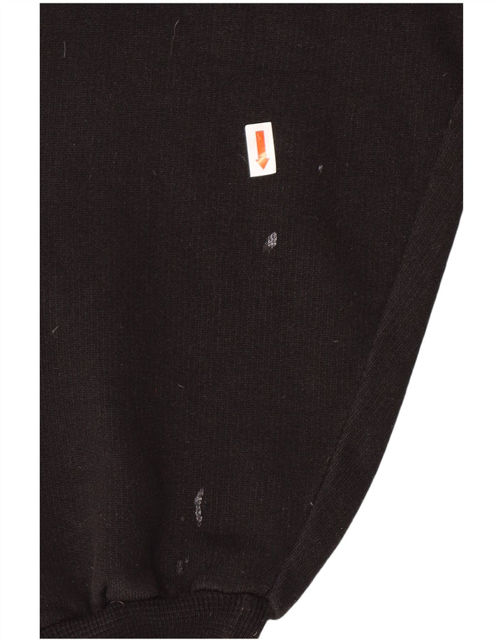 Diadora Sweat-shirt à col zippé pour hommes, grand, en coton color block, gris