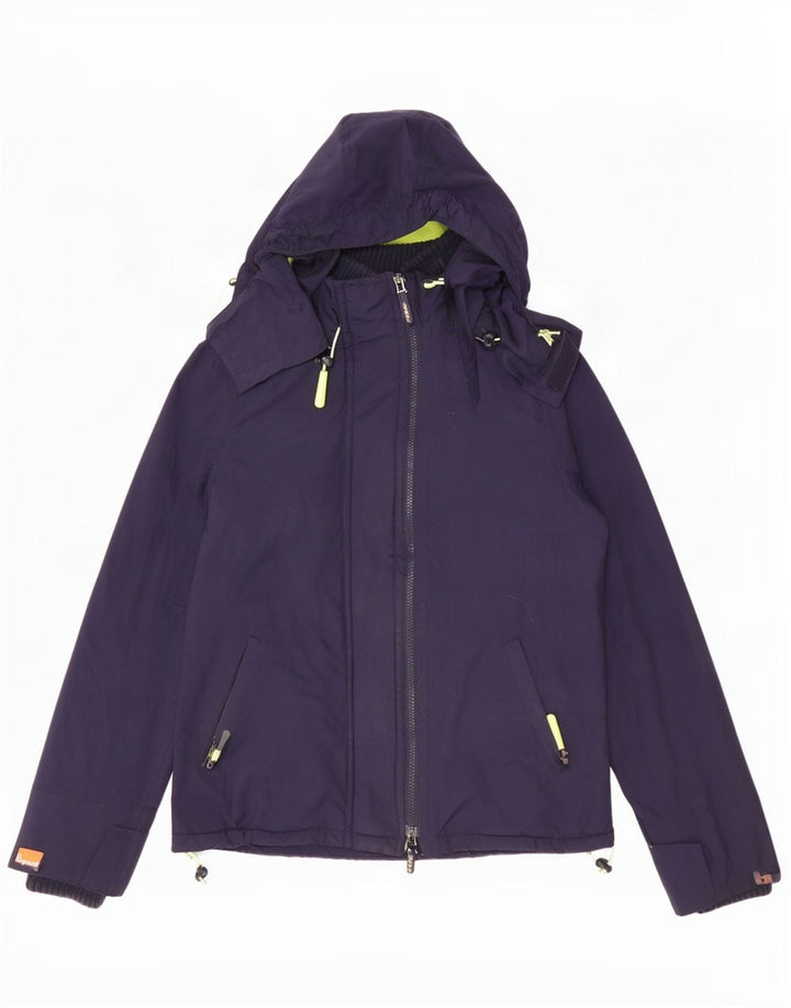 Superdry Veste coupe-vent The Windcheater pour femme UK 14 Bleu marine moyen