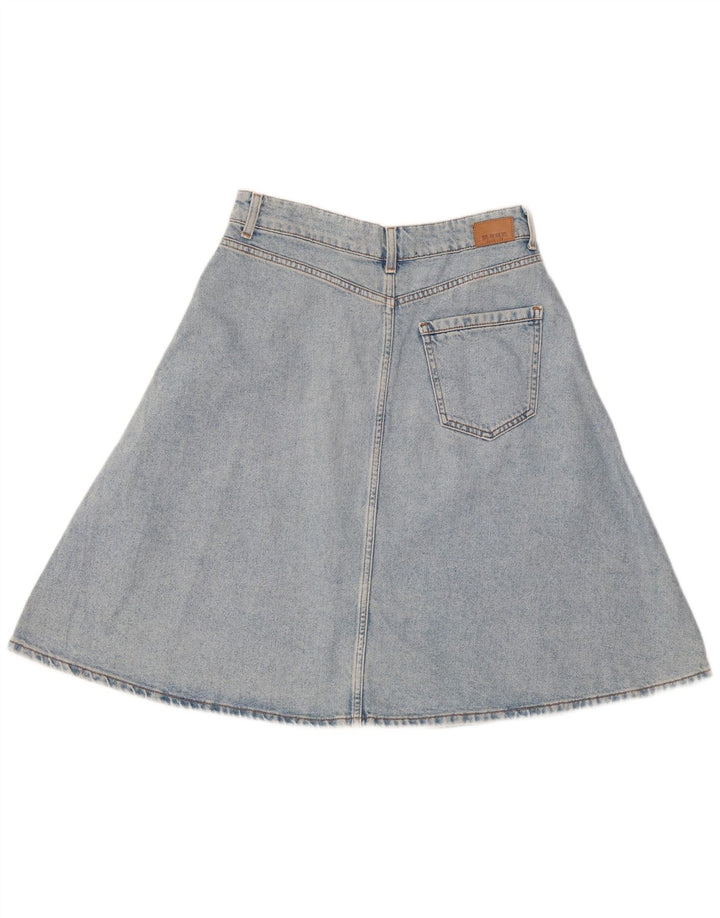 Zara Femme Jupe En Jean Moyen W28 Bleu