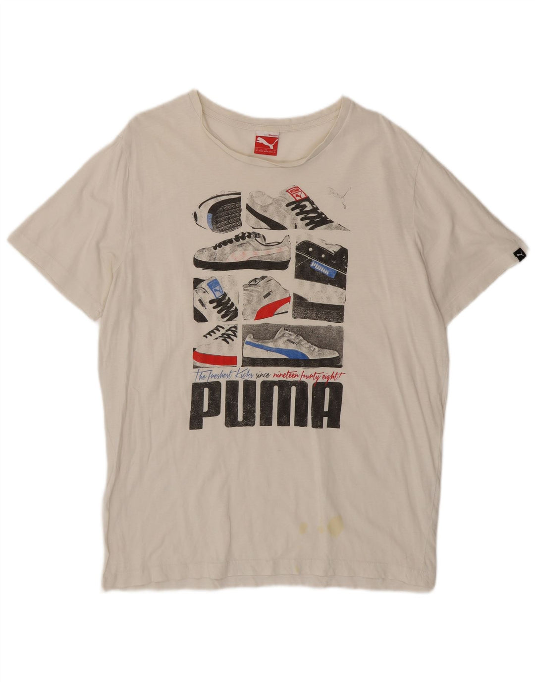 Puma T-Shirt Graphique Top XL Homme Blanc
