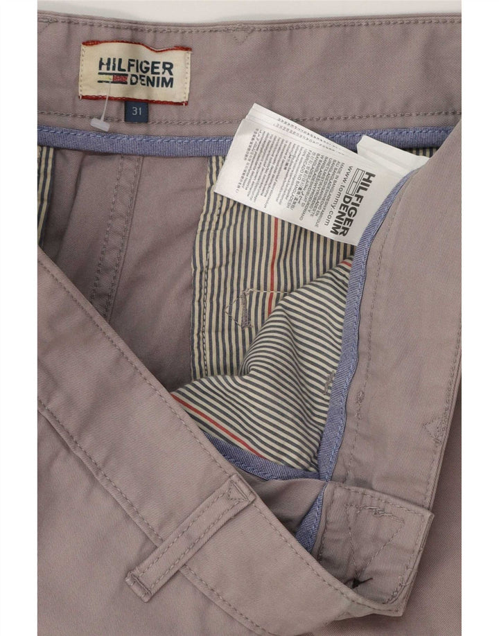 Tommy Hilfiger Short Chino Homme W31 Gris Moyen Coton