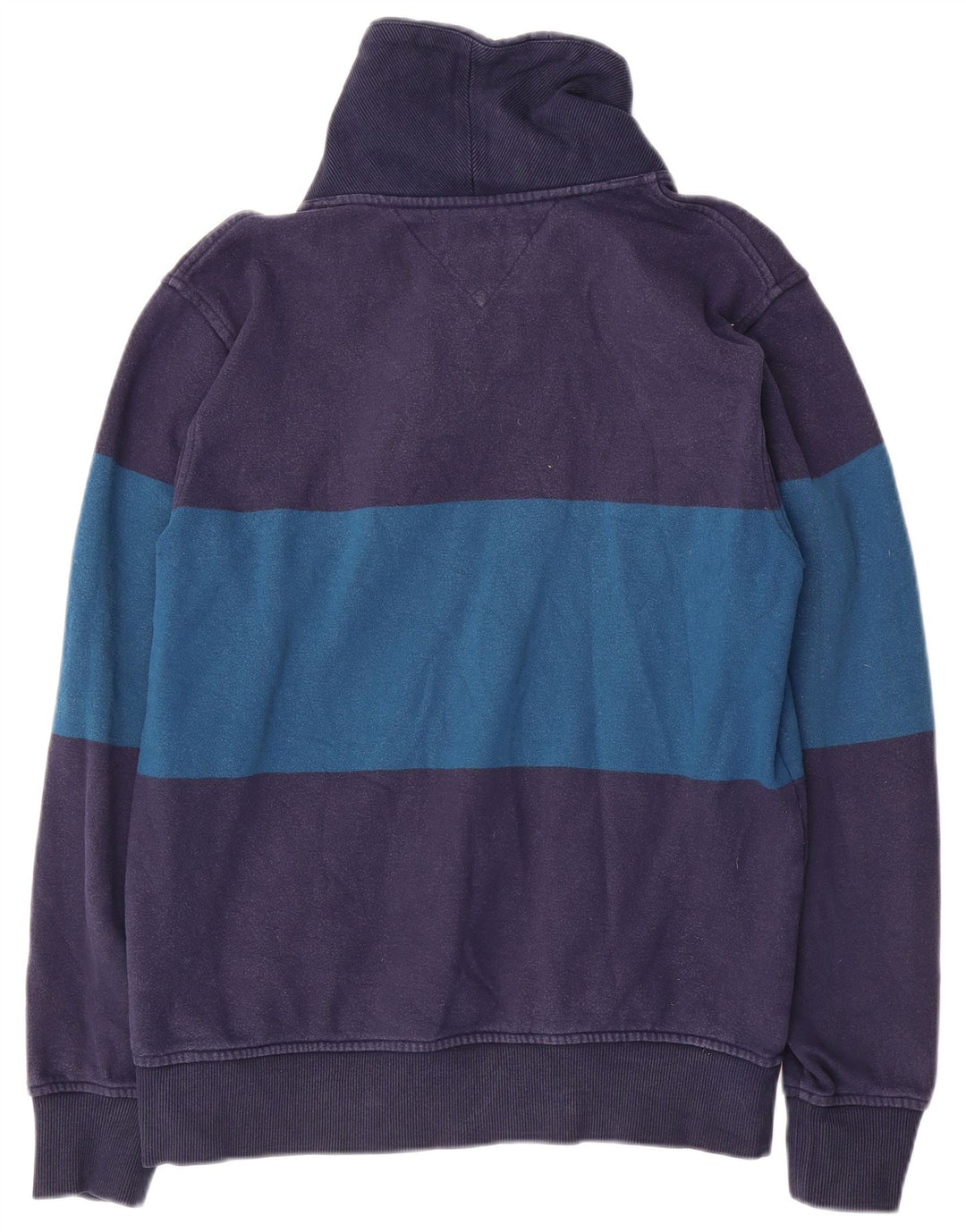 Tommy Hilfiger Sweat-shirt pour homme Bleu marine moyen Colourblock