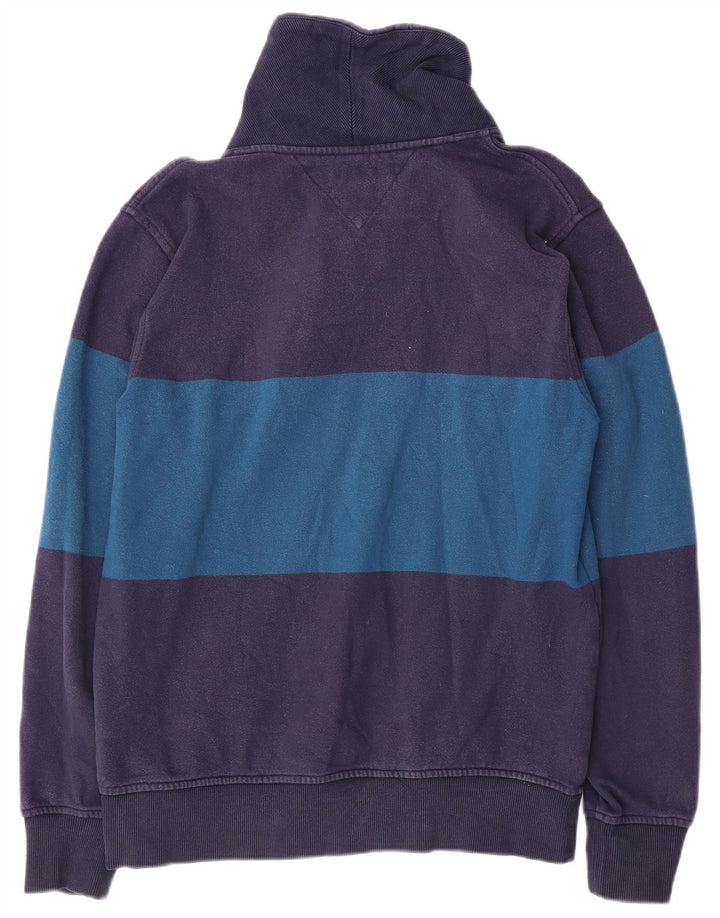 Tommy Hilfiger Sweat-shirt pour homme Bleu marine moyen Colourblock