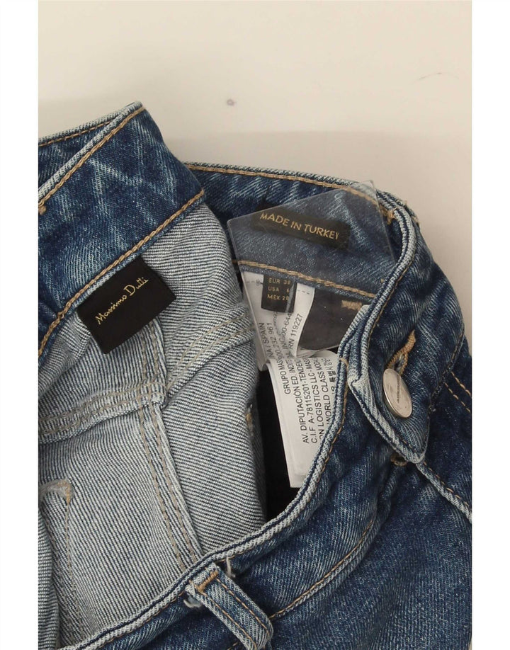 Massimo Dutti Jean slim pour femme EU 38 Small W28 L26 Bleu Coton
