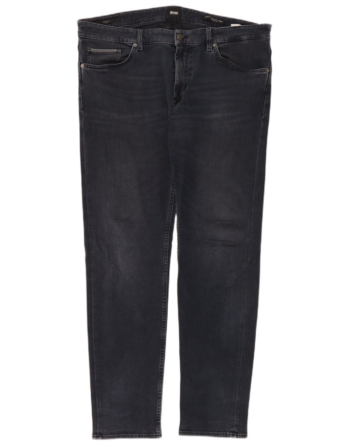 Hugo Boss Jean Slim W38 L34 Bleu Coton Homme