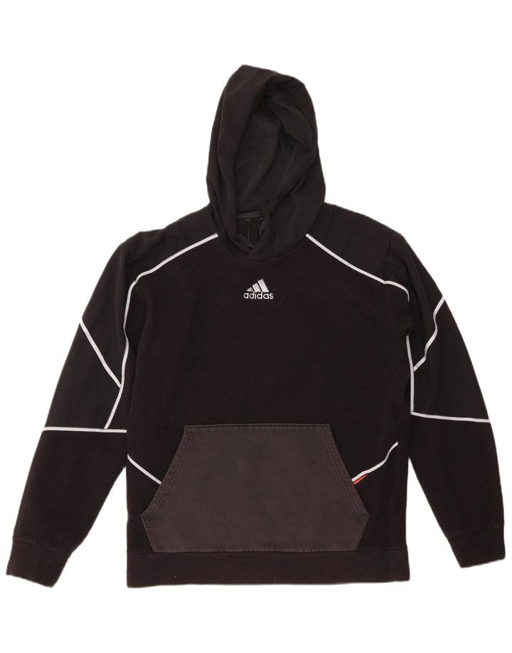 ADIDAS Pull polaire à capuche pour homme Petit Noir Polyester