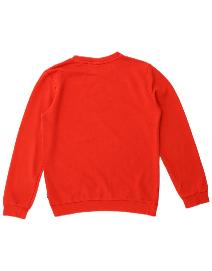 Puma Graphic Sweatshirt Jumper Fille 13-14 ans Rouge Coton