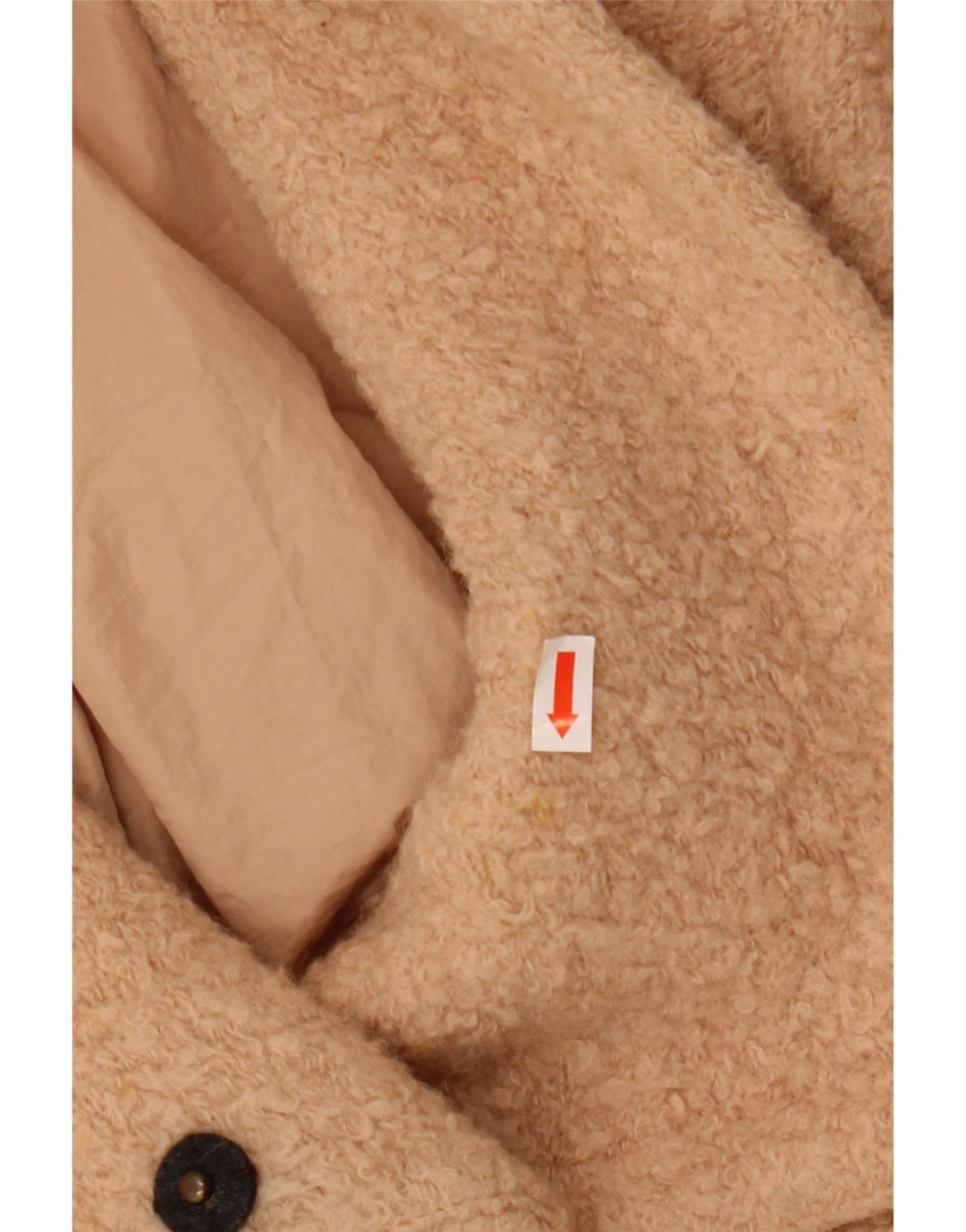 ZARA Womens Trafaluc Double Breasted Coat UK 14 Beige Moyen