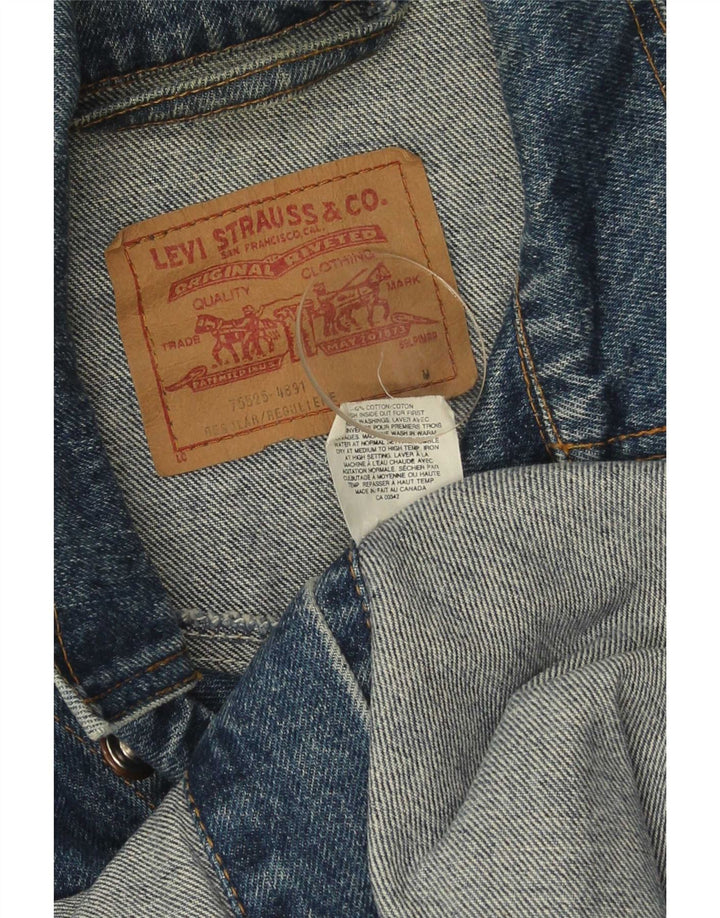 Levi's Veste en Jean Homme UK 38 Bleu Moyen Coton