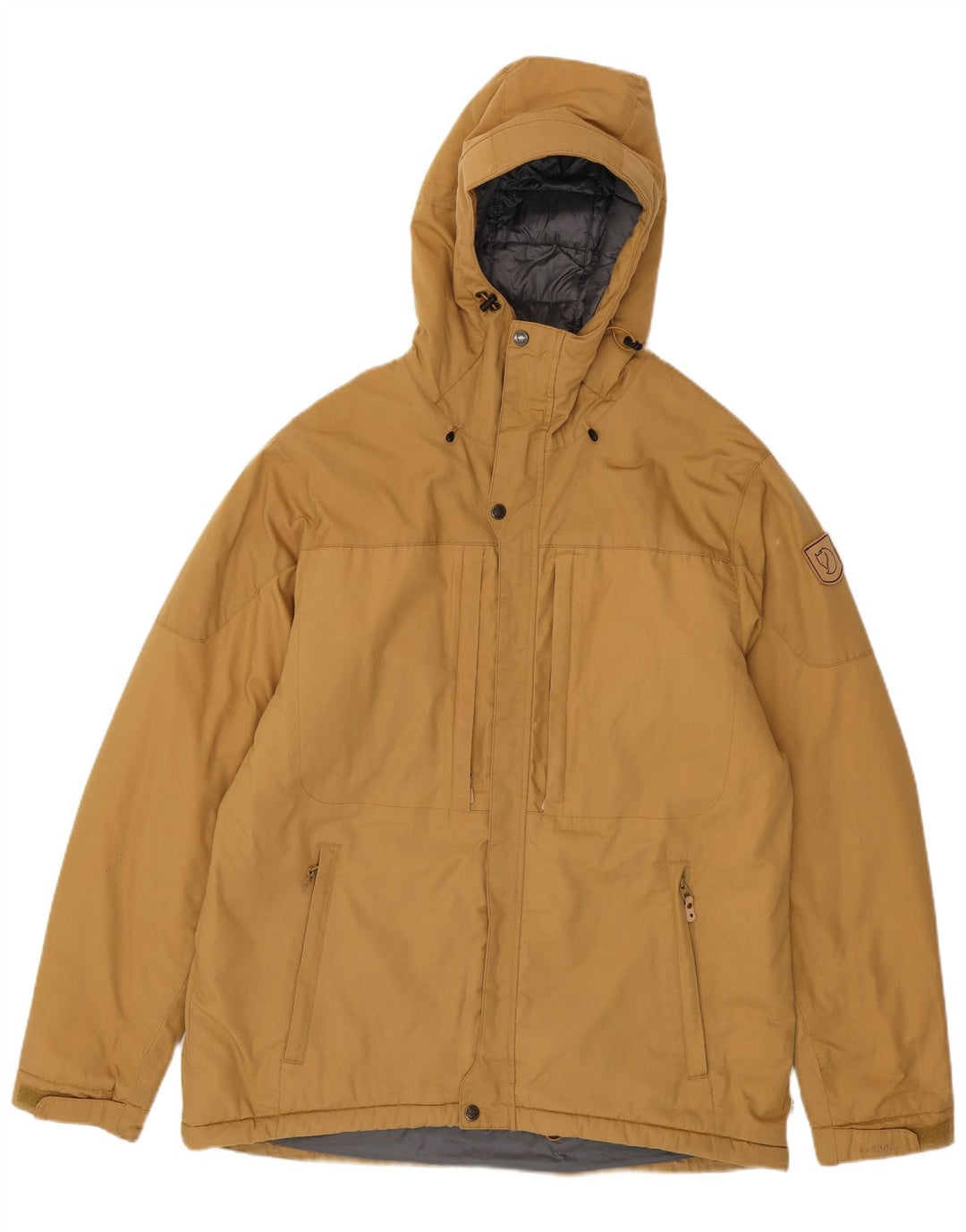 Fjall Raven Veste coupe-vent à capuche pour homme UK 42 XL Beige