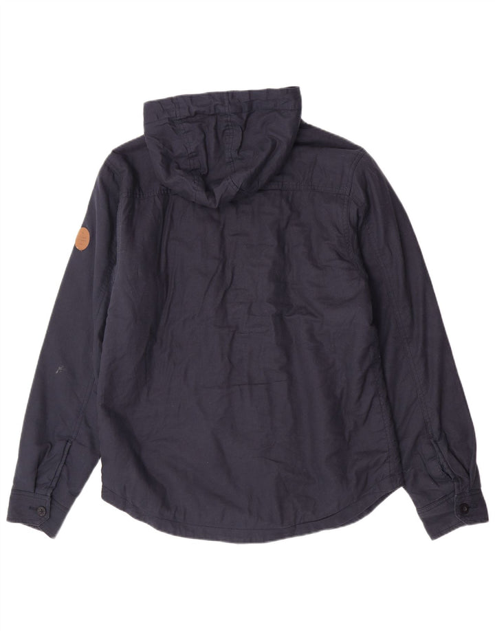 Rip Curl Veste utilitaire à capuche pour homme UK 38 Bleu marine moyen en coton