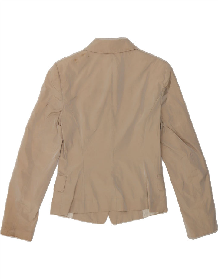 STRENESSE Womens 3 Button Blazer Jacket EU 34 XS Beige Polyester Vintage Strenesse and Second-Hand Strenesse from Messina Hembry 