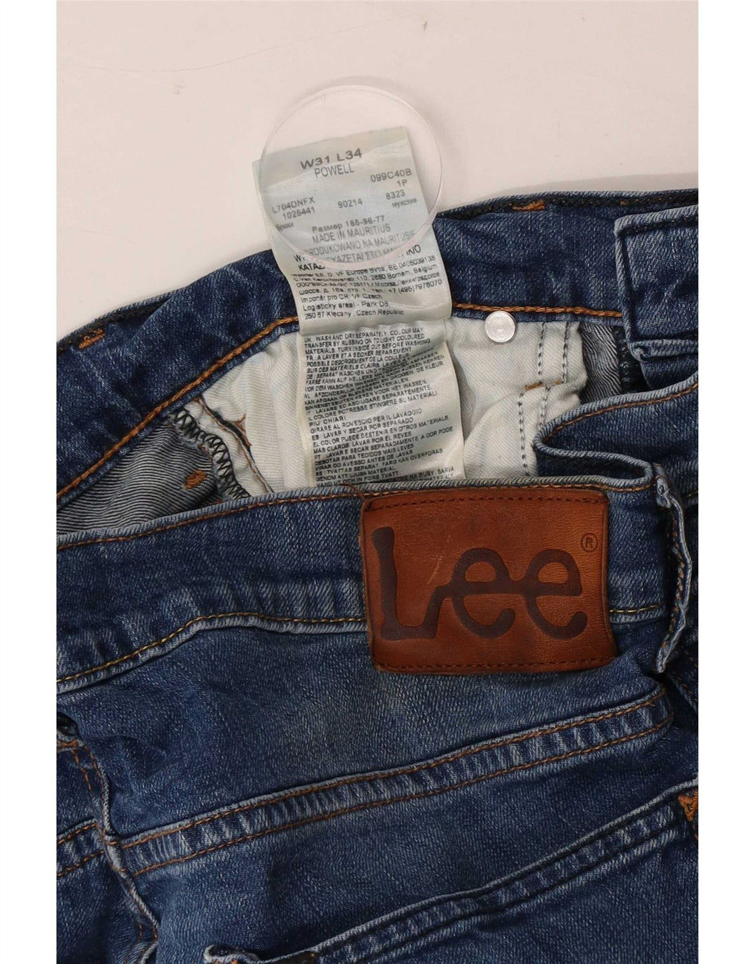 Lee Powell Jean Slim W31 L29 Femme Bleu Coton