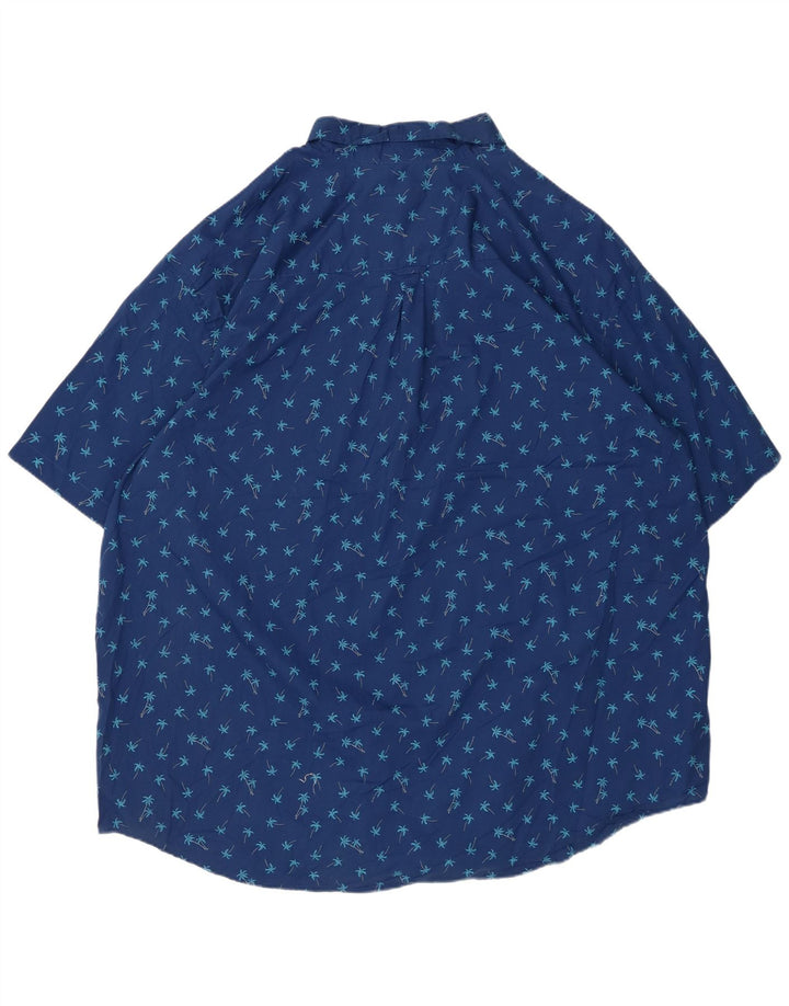 IZOD Chemise à Manches Courtes Homme 3XL Bleu Floral Coton