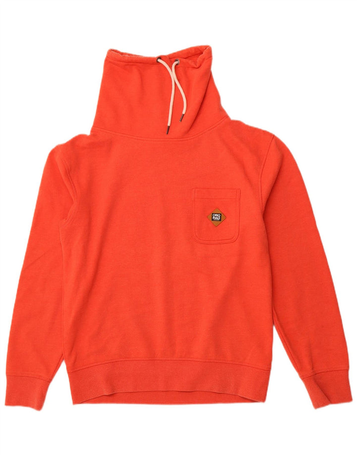 JACK & JONES Sweat-shirt à col roulé pour hommes, grand coton orange