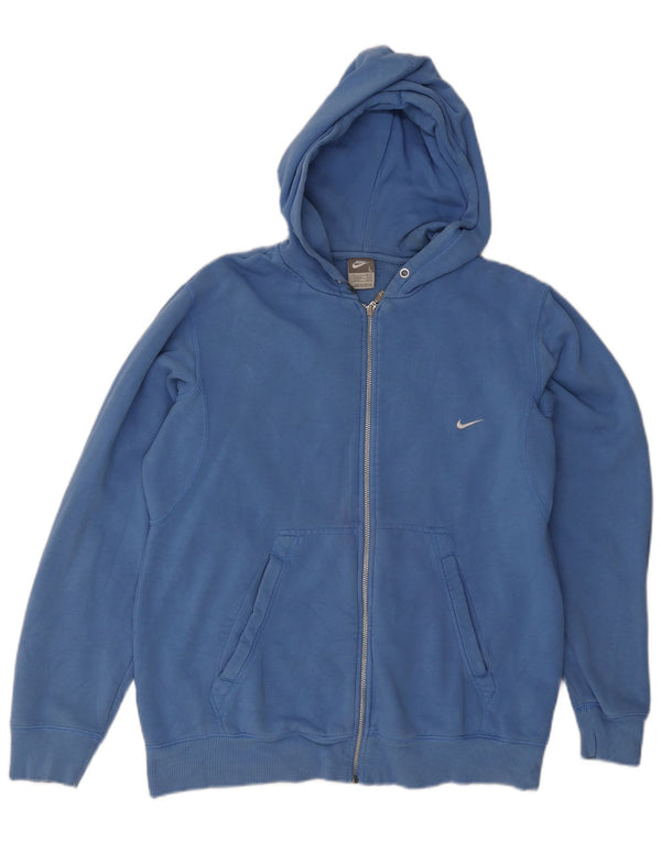 Nike Pull à capuche zippé pour homme UK 42/44 Grand Bleu
