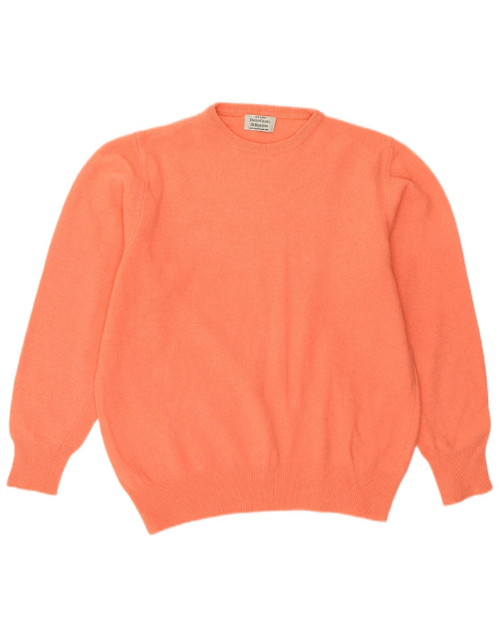 Benetton Pull à col rond pour femme UK 14 Rose moyen