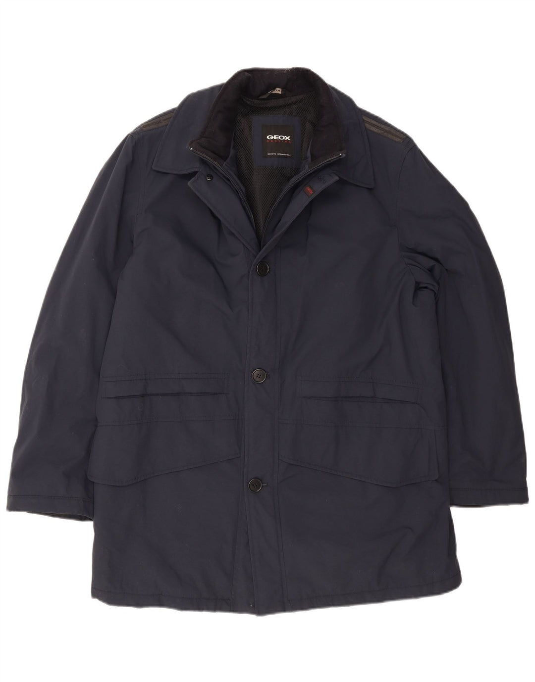 Geox Veste Utilitaire Respira IT 52 XL Bleu Marine Polyamide Homme
