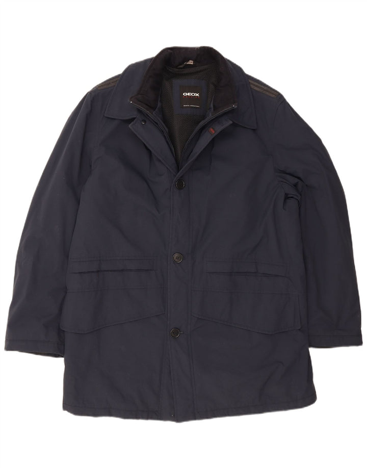 Geox Veste Utilitaire Respira IT 52 XL Bleu Marine Polyamide Homme