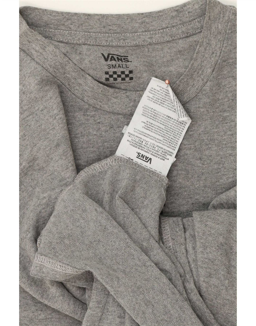 Vans T-Shirt Homme Petit Gris Moucheté Coton