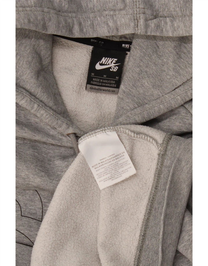 Nike Pull à capuche graphique en coton moucheté gris moyen pour homme