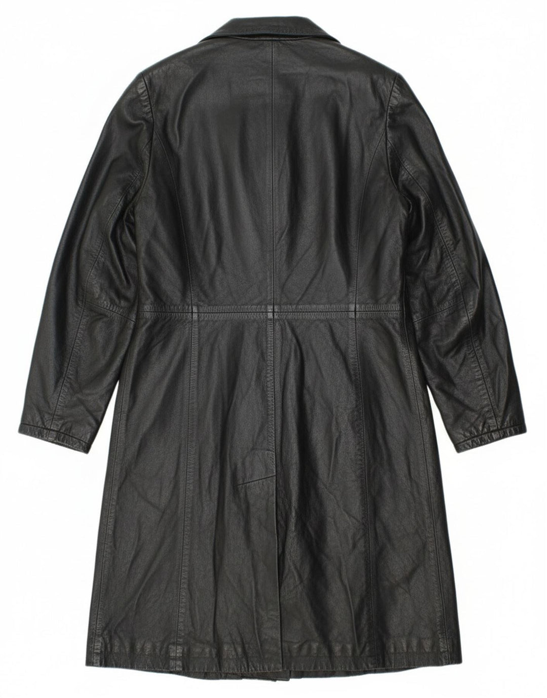 Roberta Ferrini Manteau en cuir pour femme IT 44 Cuir noir moyen