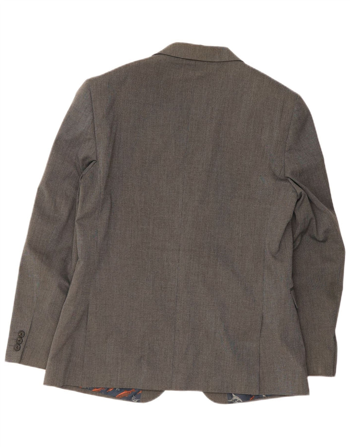 Ted Baker Veste blazer à 2 boutons pour homme Coupe moderne US 42 XL Gris Polyester