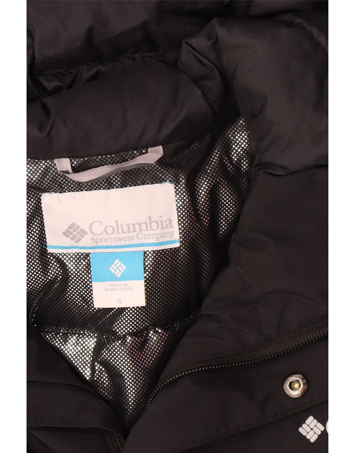 Columbia Veste coupe-vent à capuche pour homme UK 36 Small Noir Polyester