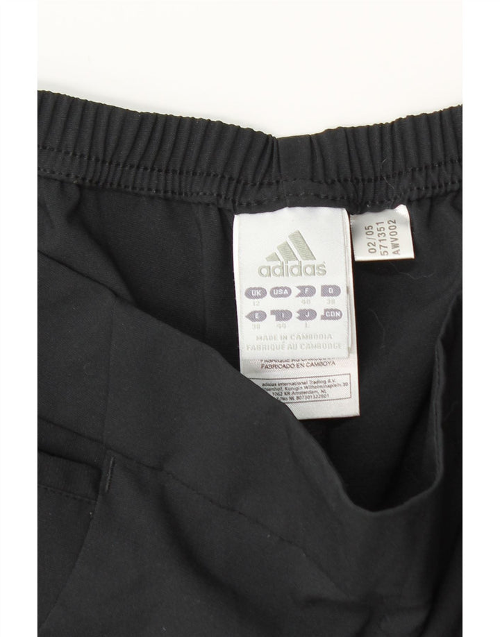 Adidas Pantalon de survêtement Capri pour femme UK 12 Medium Noir Polyester