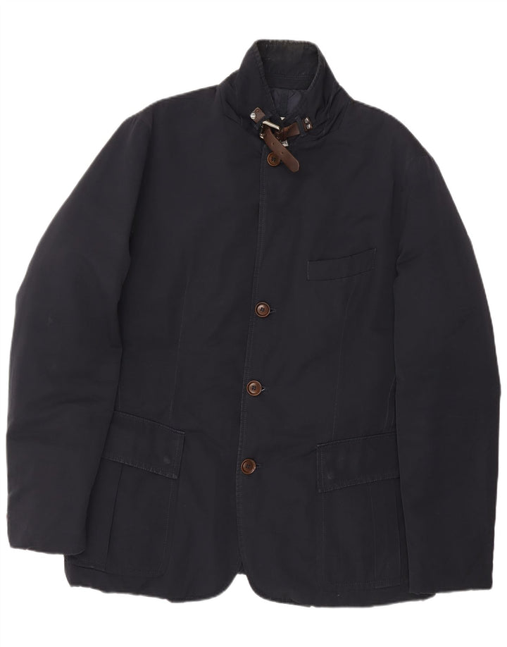 Moncler Veste matelassée pour homme Taille 4 XL Bleu Marine Polyester