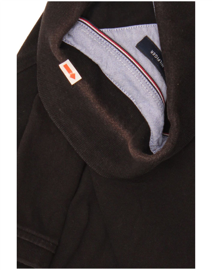 TOMMY HILFIGER Polo Slim Fit Homme Noir Moyen