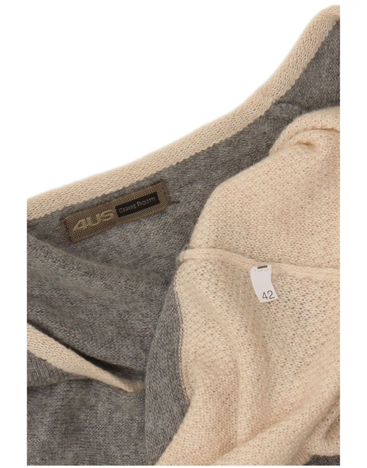 Cesare Paciotti 4US Robe pull pour femme IT 42 Gris moyen Colourblock