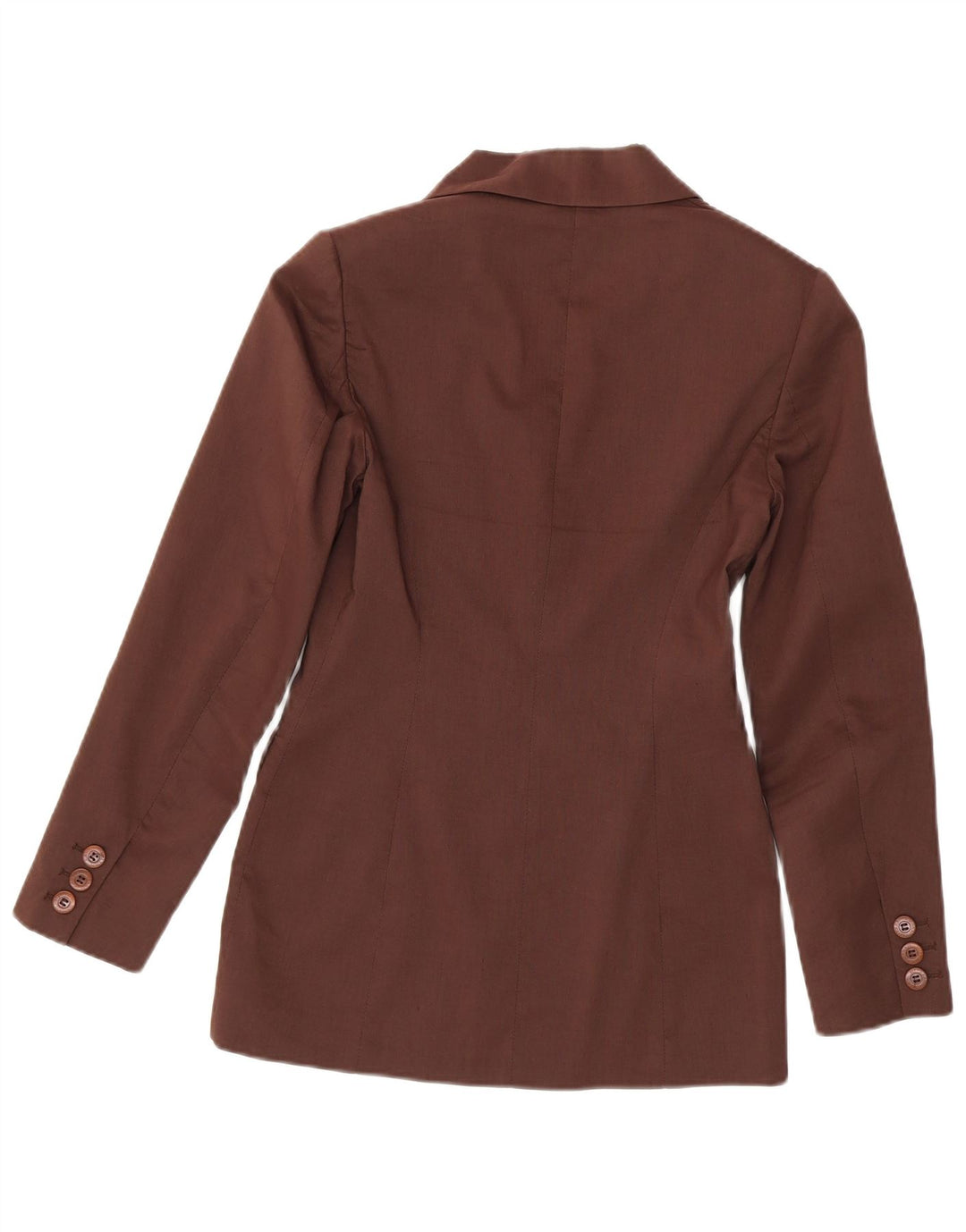 Karen Millen Veste blazer à 2 boutons pour femme UK 8 Petit lin marron