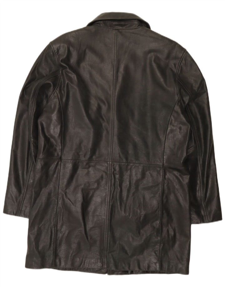 Buffalo Manteau en cuir pour homme UK 38 Medium Noir