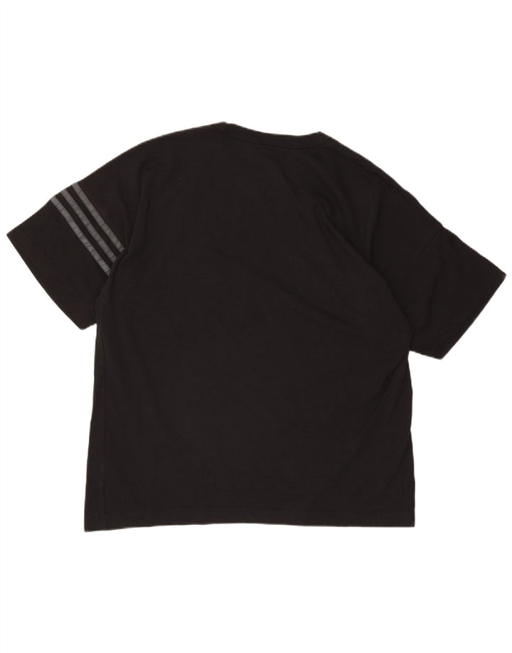 Adidas T-Shirt Homme Haut Noir Moyen Coton