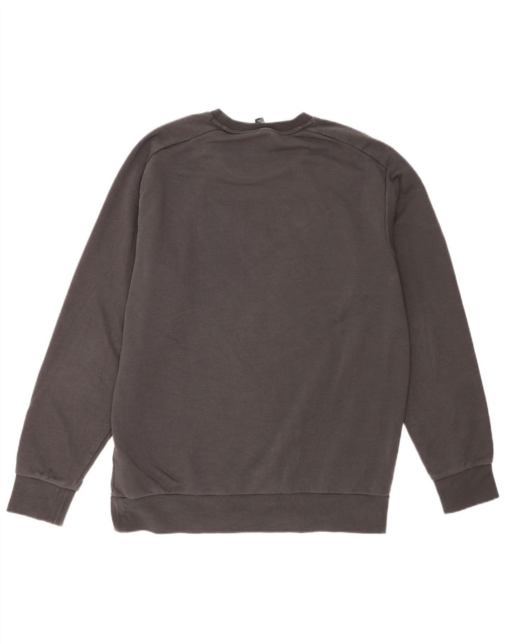 Adidas Mens Graphic Regular Fit Sweatshirt Jumper Grand Gris Coton