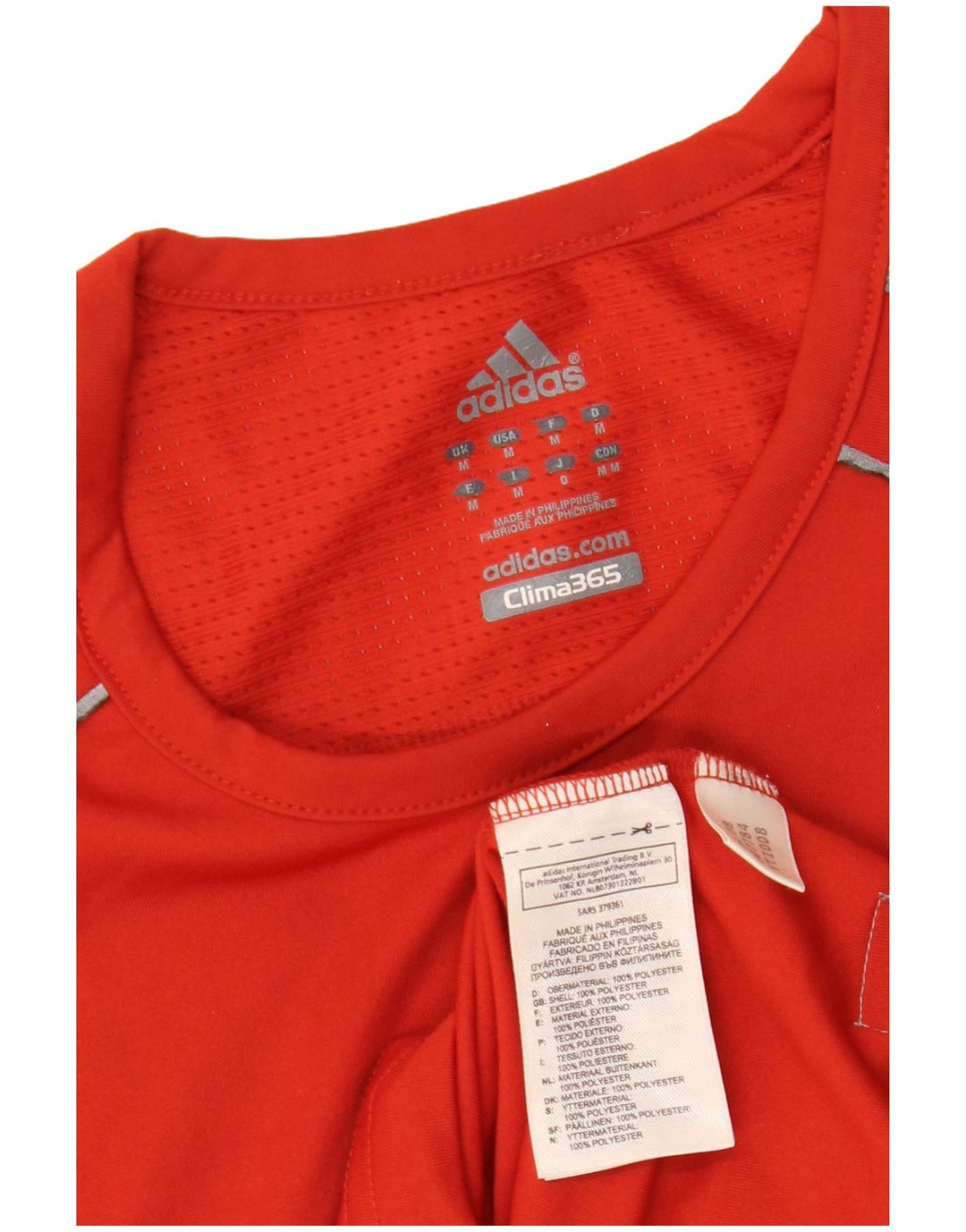 Adidas Débardeur Homme Rouge Moyen Polyester